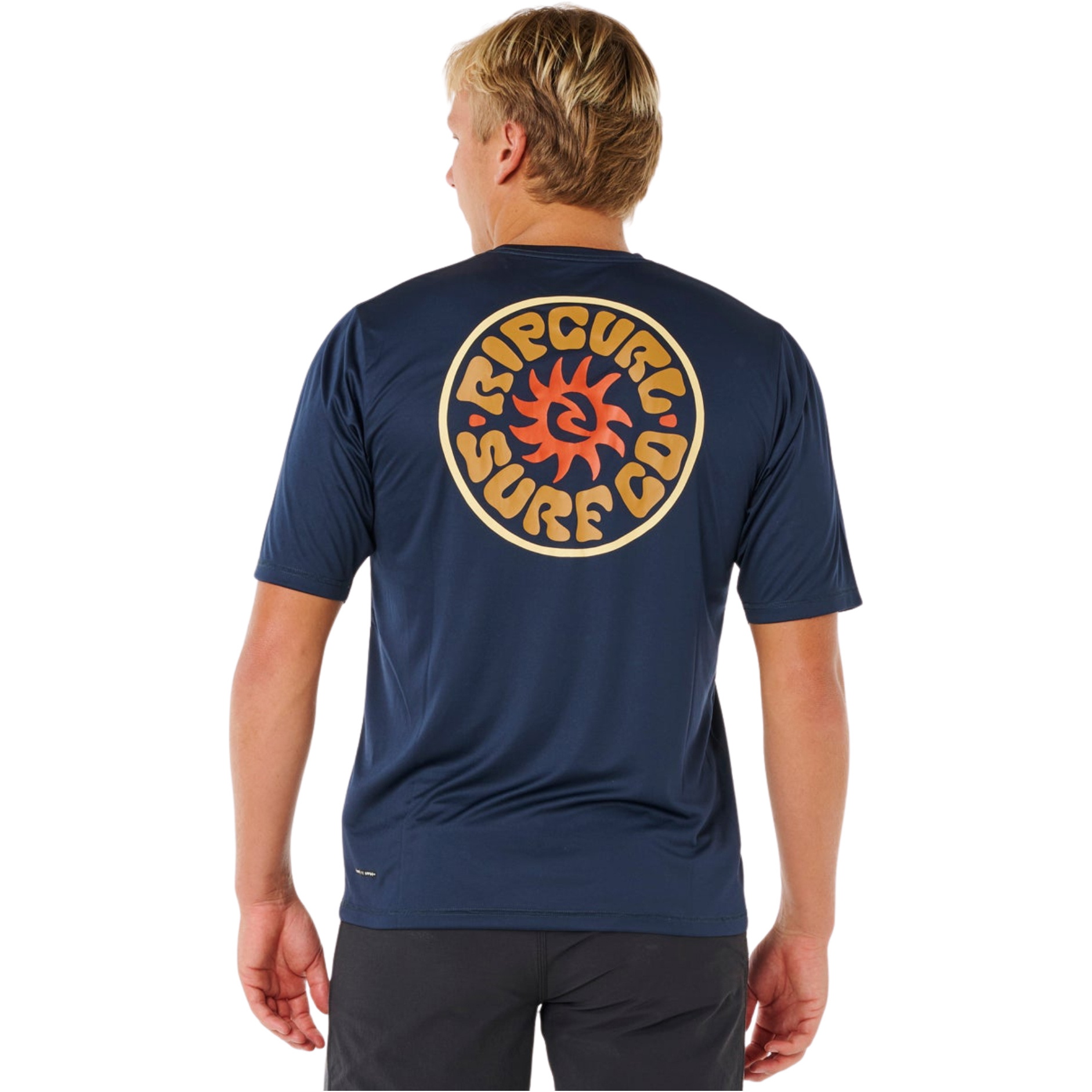 2026 Rip Curl Herre Pacific Rinse Surflite UPF Kortærmet Lycra-vest 16ZMRV - Dark Navy